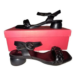 Vaneli Kalee Sandal With Heel In Black Super‎ Nappa